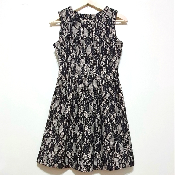 🆕️ Anthropologie HD Black Lace Dress - Fit and Flare Style. NWT - Picture 7 of 14